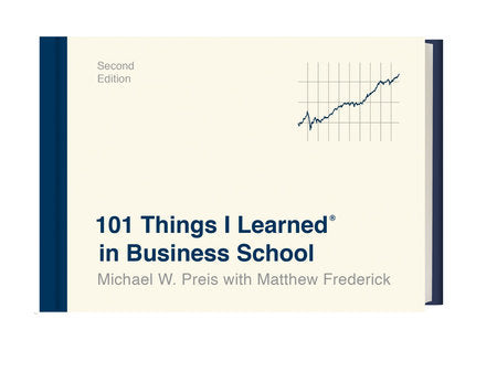 101 Things I Learned® in Business School (Second Edition) HC by Michael W. Preis with Matthew Frederick