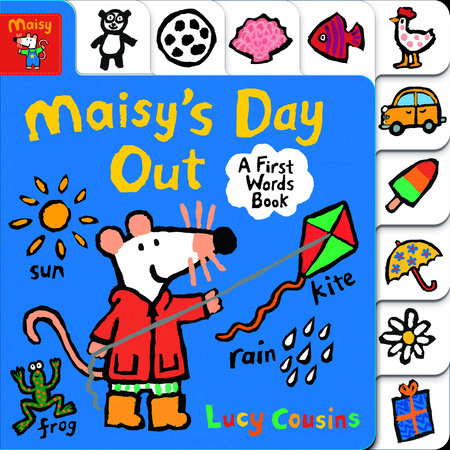 Maisy's Day Out: A First Words Book Board Book by Lucy Cousins; Illustrated by Lucy Cousins