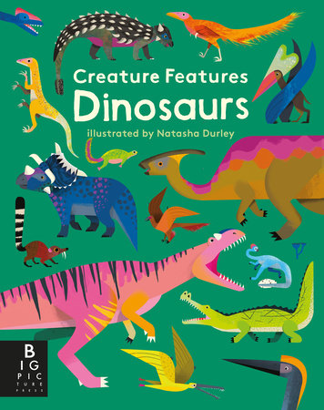 Creature Features: Dinosaurs Board Book by Big Picture Press; Illustrated by Natasha Durley