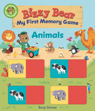 Bizzy Bear: My First Memory Game: Animals Board Book by Illustrated by Benji Davies