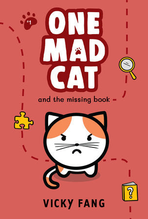 One Mad Cat and the Missing Book Hardcover by Vicky Fang; Illustrated by Vicky Fang