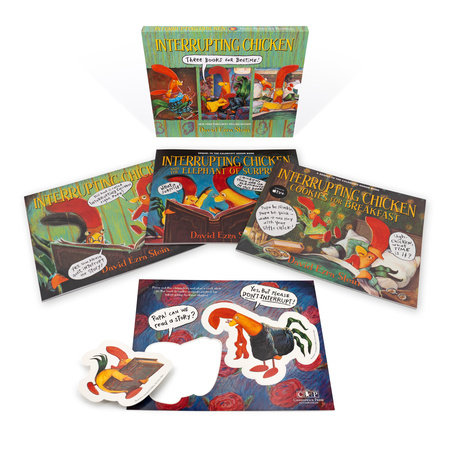 Interrupting Chicken: Three Books for Bedtime Boxed Set by David Ezra Stein; Illustrated by David Ezra Stein