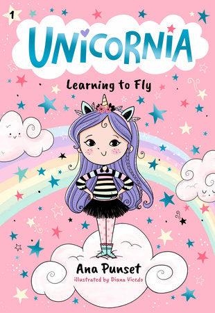Unicornia: Learning to Fly Paperback by Ana Punset; Illustrated by Diana Vicedo