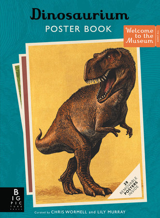 Dinosaurium Poster Book Paperback by Lily Murray; illustrated by Chris Wormell