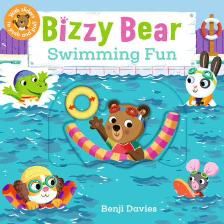 Bizzy Bear: Swimming Fun Board Book by Illustrated by Benji Davies