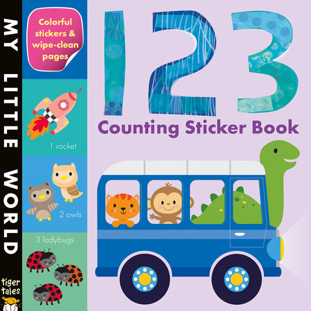 123 Counting Sticker Book TR by Tiger Tales; illustrated by Fhiona Galloway