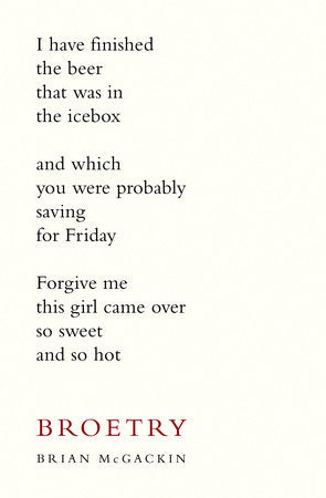 Broetry Hardcover by Brian McGackin