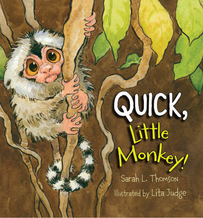 Quick, Little Monkey! Hardcover by Sarah L. Thomson; Illustrated by Lita Judge