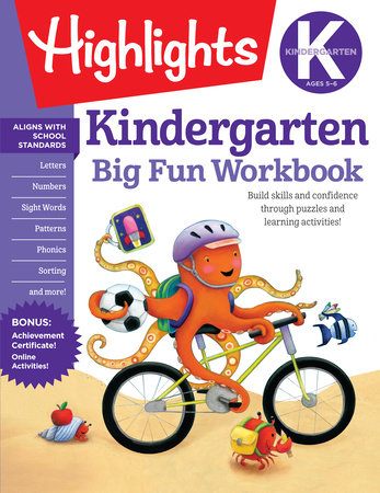 Kindergarten Big Fun Workbook Paperback by Highlights Learning
