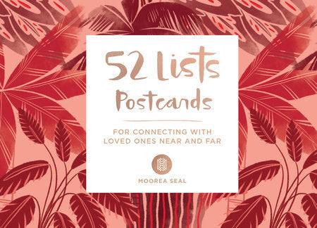 52 Lists Postcards (52 unique postcards, 26 different backgrounds, 13 different prompts) Merchandise by Moorea Seal