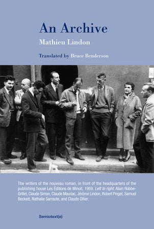 An Archive Paperback by Mathieu Lindon; translated by Bruce Benderson