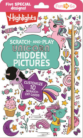 Scratch-and-Play Unicorn Hidden Pictures Paperback by Highlights