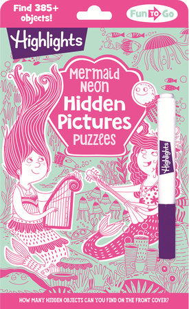 Mermaid Neon Hidden Pictures Puzzles Paperback by Highlights