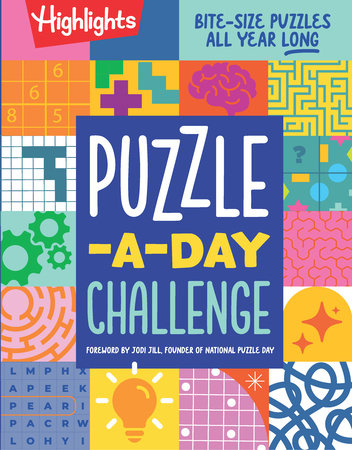 Puzzle-a-Day Challenge: Bite-Size Puzzles All Year Long  Paperback by Highlights