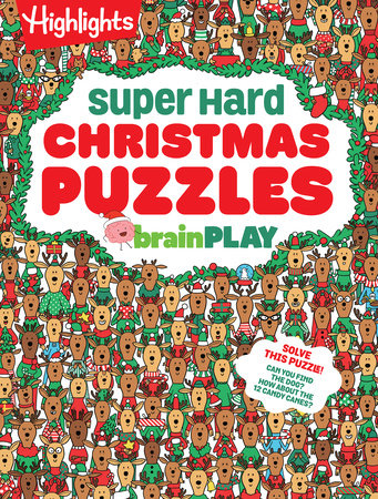 brainPLAY Super Hard Christmas Puzzles Paperback by Highlights
