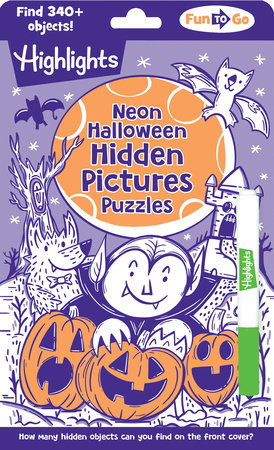 Neon Halloween Hidden Pictures Puzzles Paperback by Highlights