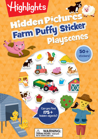 Farm Hidden Pictures Puffy Sticker Playscenes Paperback by Highlights
