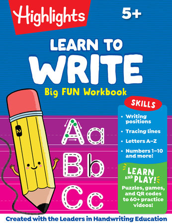 Learn to Write Big Fun Workbook Paperback by Highlights Learning