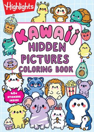 Kawaii Hidden Pictures Coloring Book Paperback by Highlights
