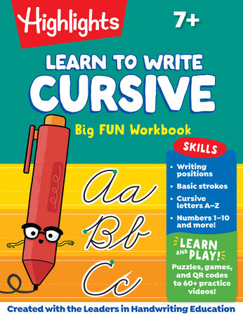 Learn to Write Cursive Big Fun Workbook Paperback by Highlights Learning