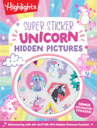 Super Sticker Unicorn Hidden Pictures Paperback by Highlights
