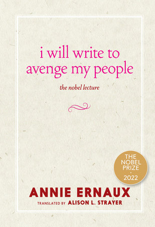 I Will Write to Avenge My People Paperback by Annie Ernaux