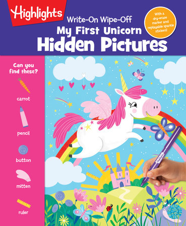 Write-On Wipe-Off My First Unicorn Hidden Pictures Merchandise by Highlights