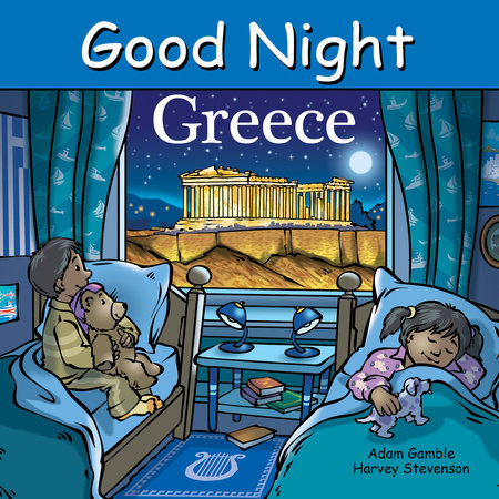 Good Night Greece Board Book by Adam Gamble, Mark Jasper