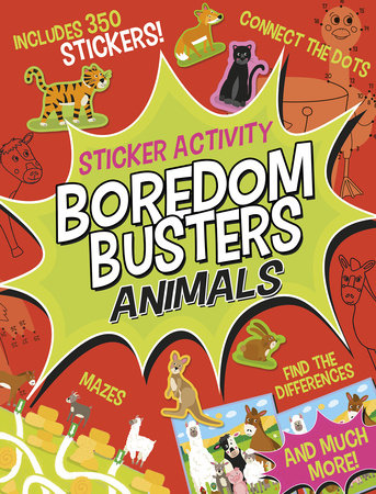 Boredom Busters: Animals Sticker Activity Paperback by Tiger Tales; illustrated by Liza Lewis