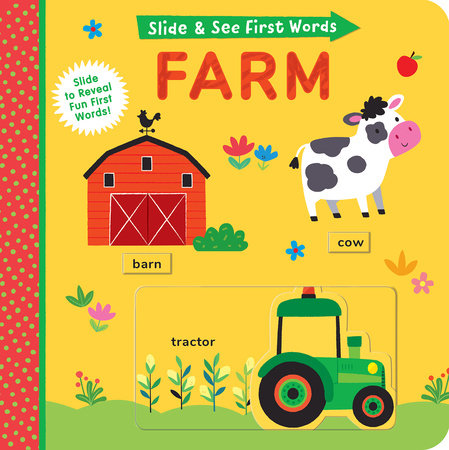Slide and See First Words: Farm Board Book by Helen Hughes; illustrated by Samantha Meredith