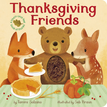 Thanksgiving Friends Board Book by Tammi Salzano; illustrated by Seb Braun