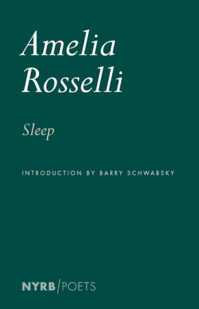 Sleep Paperback by Amelia Rosselli, introduction by Barry Schwabsky