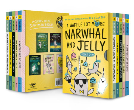 A Waffle Lot More Narwhal and Jelly (Hardcover Books 6-10) Boxed Set by Ben Clanton