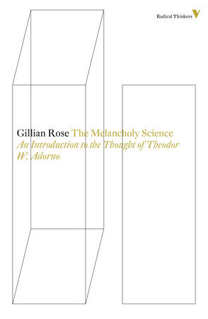 The Melancholy Science Paperback by Gillian Rose