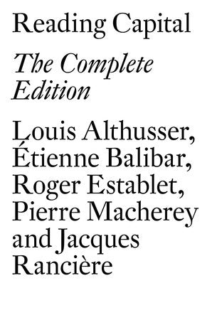 Reading Capital Paperback by Louis Althusser and Étienne Balibar