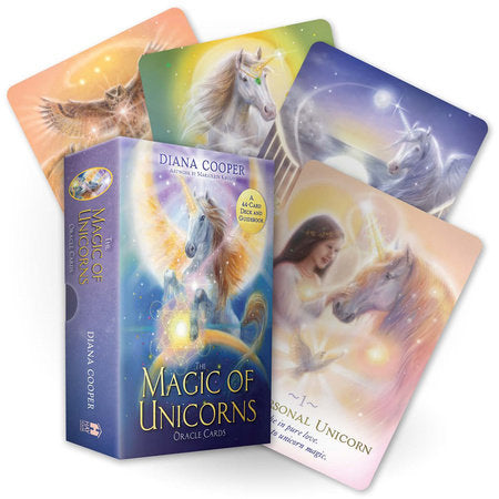 The Magic of Unicorns Oracle Cards Merchandise by Diana Cooper, artwork by Marjolein Kruijt