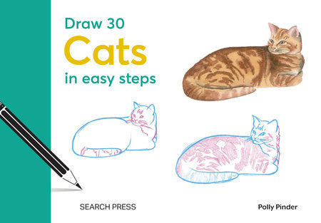 Draw 30: Cats Hardcover by Polly Pinder