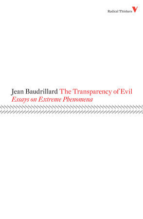 The Transparency of Evil Paperback by Jean Baudrillard