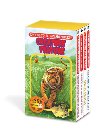 Choose Your Own Adventure 4-Book Boxed Set Creature Feature Box (The Case of the Silk King, Inca Gold, Search for Black Rhino, Search for Mountain Gorillas) Boxed Set by Shannon Gilligan
