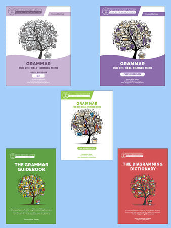 Grammar for the Well-Trained Mind Purple Revised Full Course Bundle Paperback by Audrey Anderson
