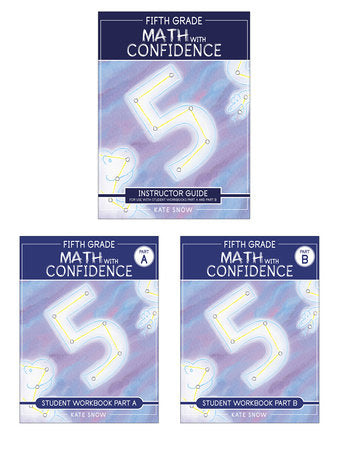 Fifth Grade Math with Confidence Complete Bundle Paperback by Snow, Kate