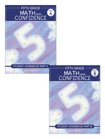 Fifth Grade Math with Confidence Student Workbook Bundle Paperback by Snow, Kate