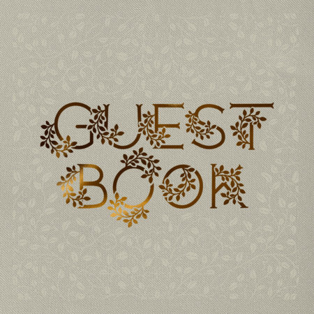 Wedding Guest Book Hardcover by Korie Herold