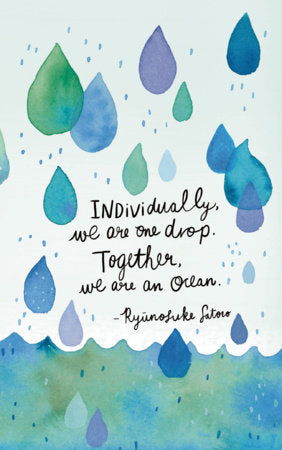 Write Now Journal: "Individually, we are one drop. Together, we are an ocean." -Ryunosuke Satoro Paperback by Compendium