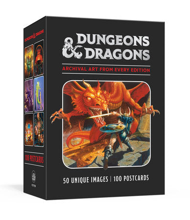 Dungeons & Dragons 100 Postcards: Archival Art from Every Edition Merchandise by Official Dungeons & Dragons Licensed