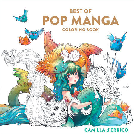 Best of Pop Manga Coloring Book Paperback by Camilla d'Errico