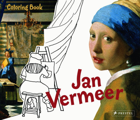 Coloring Book Jan Vermeer Paperback by Andrea Weibenbach