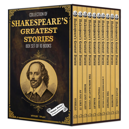 Collection of Shakespeares Greatest Stories (Box Set of 10 Books) For Children Boxed Set by Wonder House Books