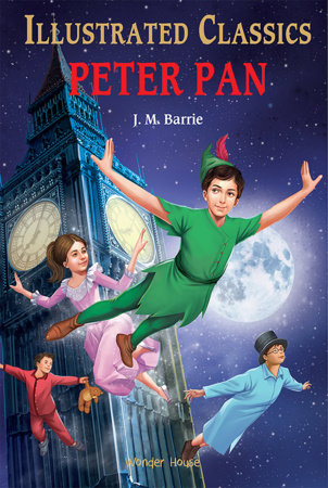 Peter Pan for Kids : illustrated Abridged Children Classics English Novel with Review Questions Hardcover by J. M. Barrie