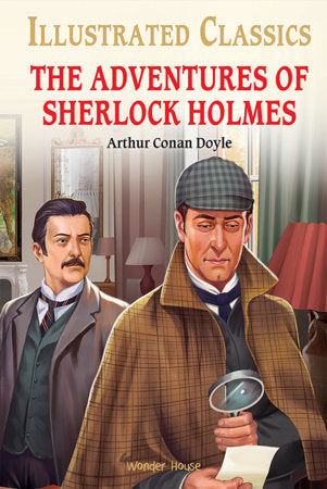 Adventures of Sherlock Holmes : Illustrated Abridged Children Classic English Novel with Review , The Hardcover by Arthur Conan Doyle